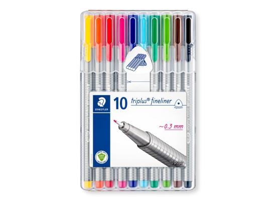 Staedtler Triplus Colour Fineliner Pens Pack of 10